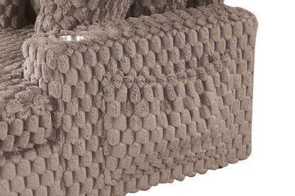 Furniture of America - Ferryhill 2-Arm Chaise in Light Brown - SL69000LB-PK View 2