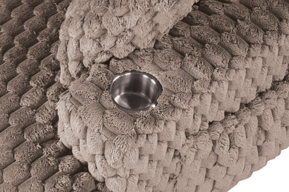 Furniture of America - Ferryhill 2-Arm Chaise in Light Brown - SL69000LB-PK View 3