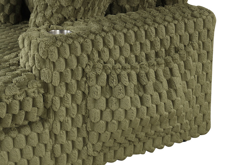 Furniture of America - Ferryhill 2-Arm Chaise in Olive Green - SL69000GR-PK View 2