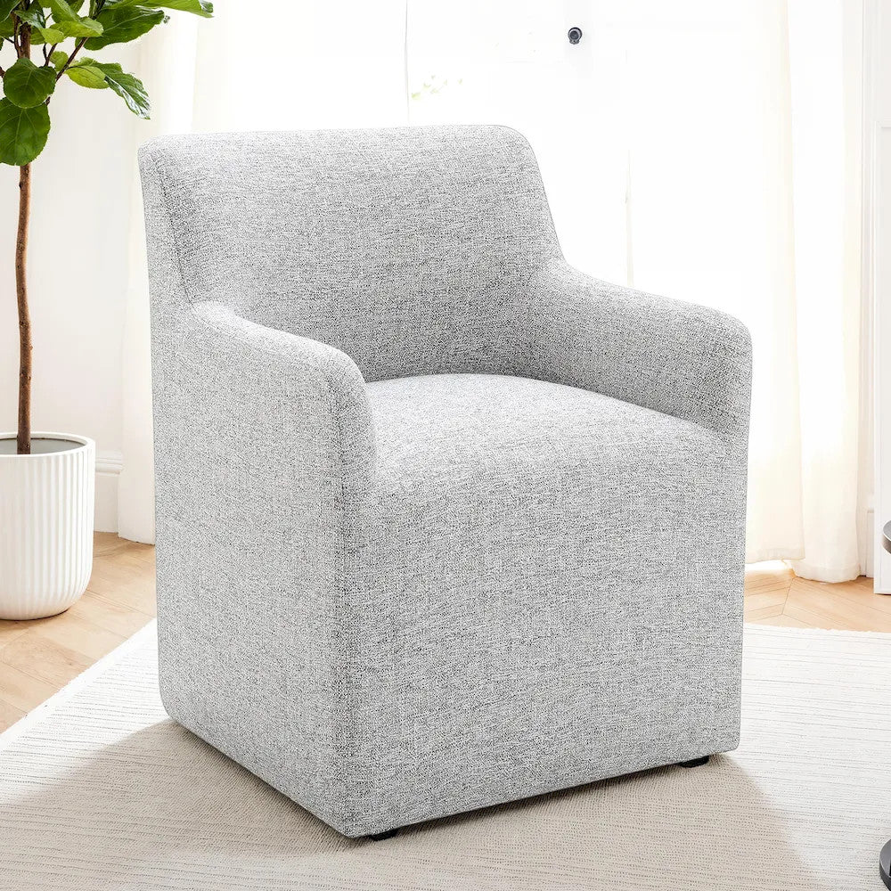 Furniture of America - Fico - Dining Arm Chair (1/CTN) - Feather Gray - FM3003LG-AC view 1
