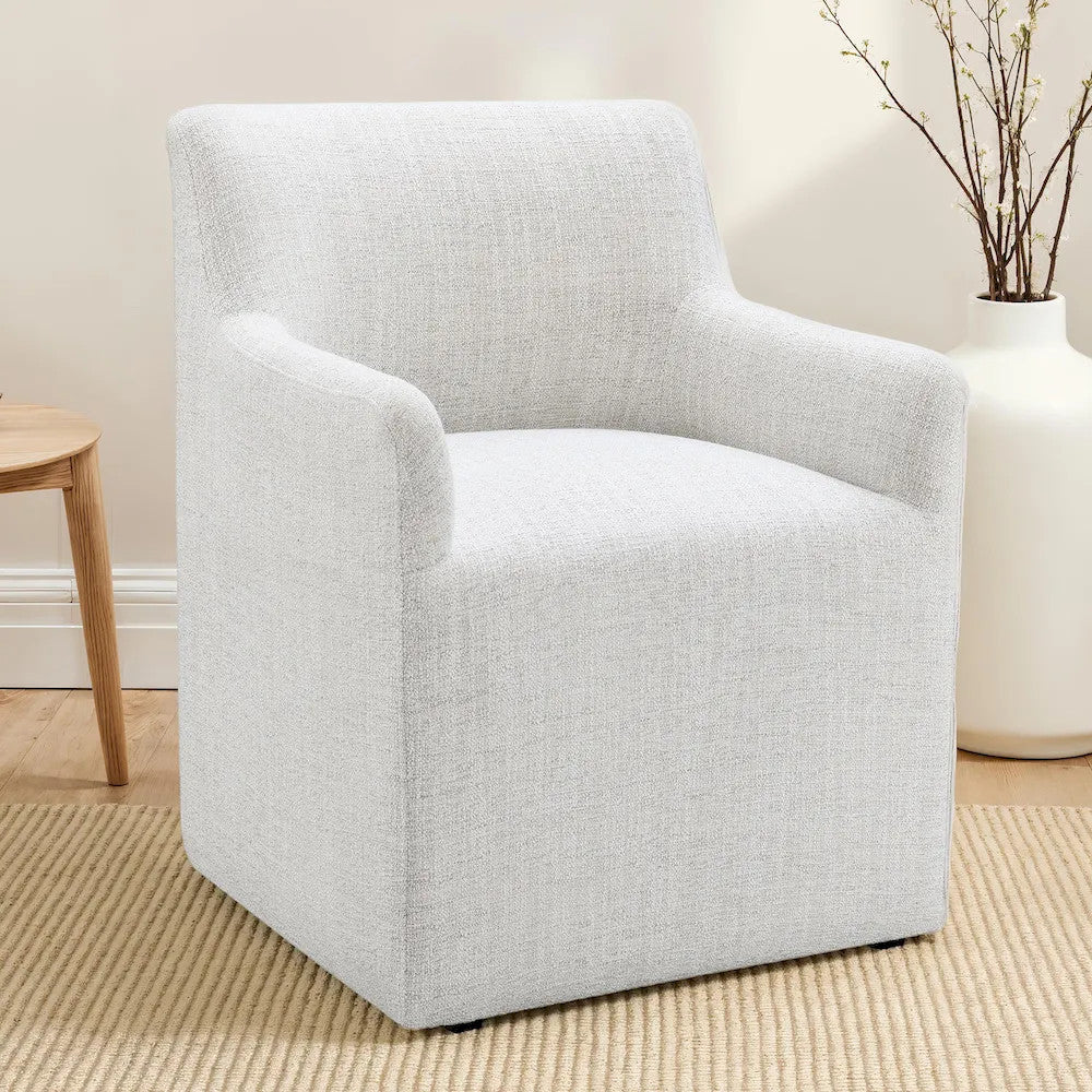 Furniture of America - Fico - Dining Arm Chair (1/CTN) - Pristine White - FM3003WH-AC view 1