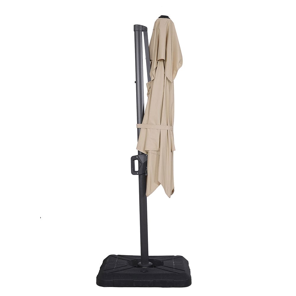 Furniture of America - Fida 8' Square Umbrella with Base in Beige - LA-A029BG+BASE View 4