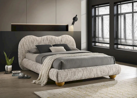Furniture of America - Finamore - E.King Bed - Latte Brown - FM72005LB-EK-BED view 1