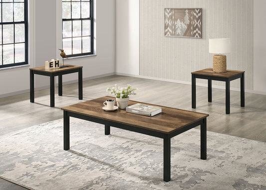 Furniture of America - Findlay 3 Pc. Table Set in Brown - FM42900BR-3PK View 1