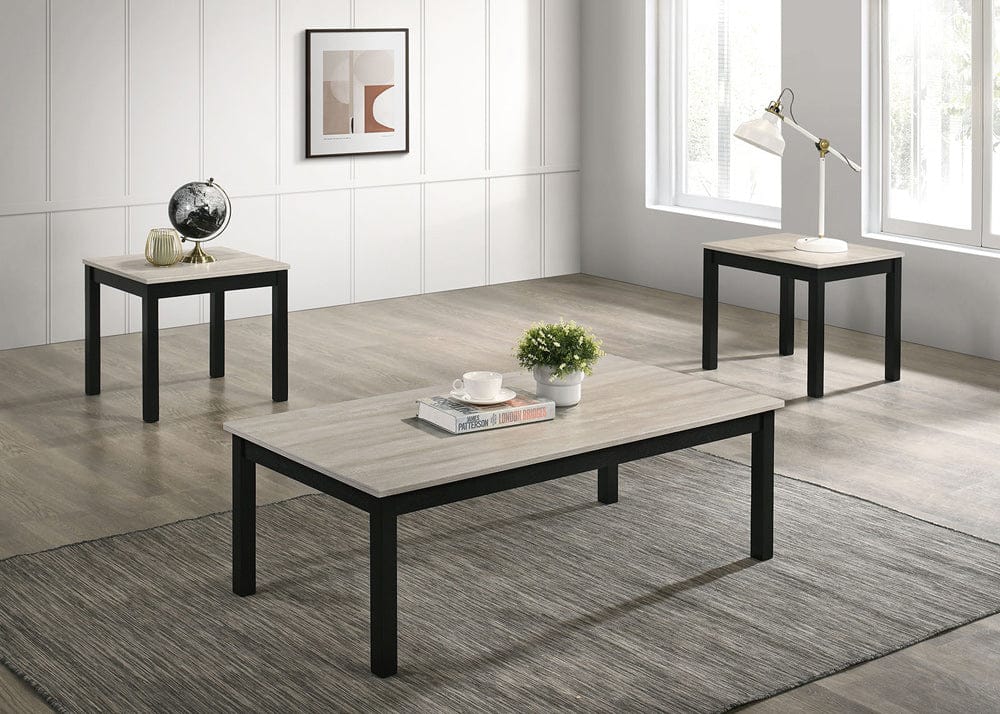 Furniture of America - Findlay 3 Pc. Table Set in Light Gray - FM42900LG-3PK View 1