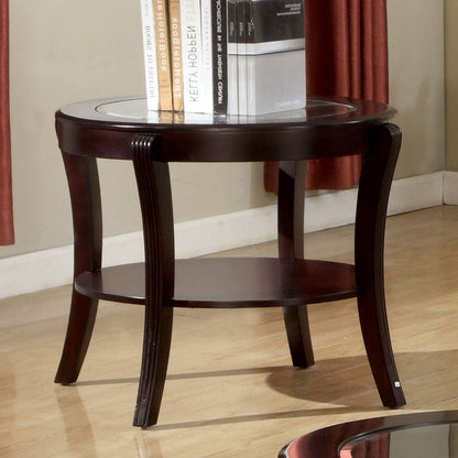 Furniture of America - Finley End Table in Espresso - CM4488E View 1