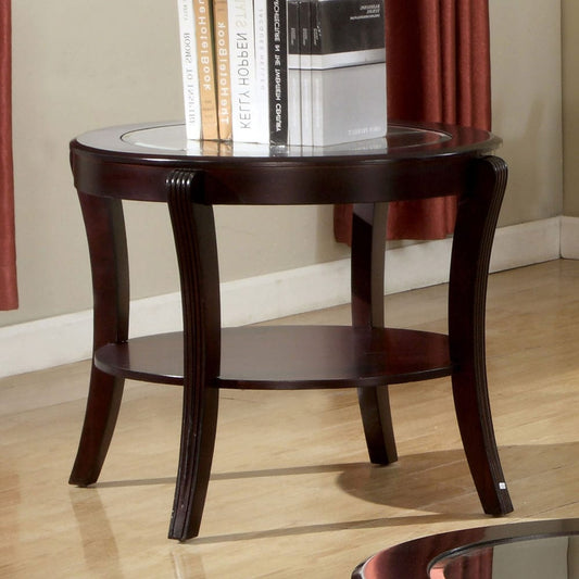 Furniture of America - Finley End Table in Espresso - CM4488E View 1