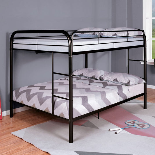 Furniture of America - Finnerty Full/Full Bunk Bed in Black - CM-BK1032BK-FF-BED View 1