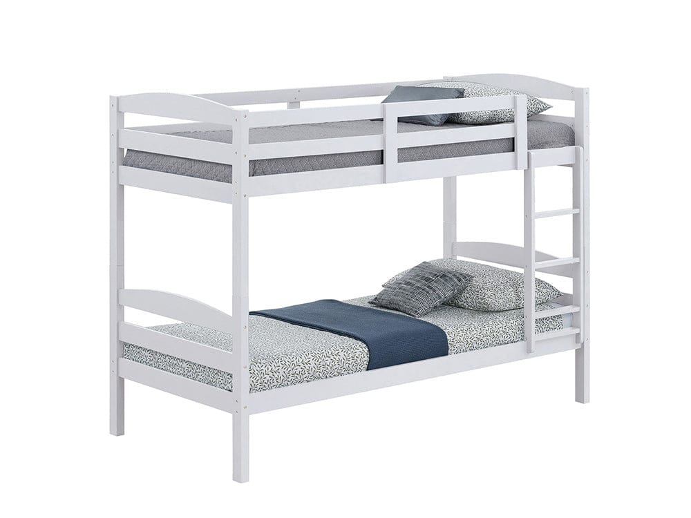 Furniture of America - Finsbury Twin/Twin Bunk in White - FM-BK110WH-T View 2