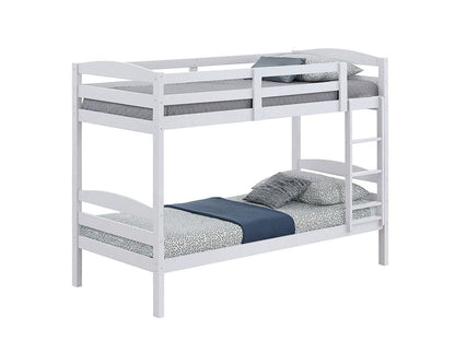 Furniture of America - Finsbury Twin/Twin Bunk in White - FM-BK110WH-T View 2