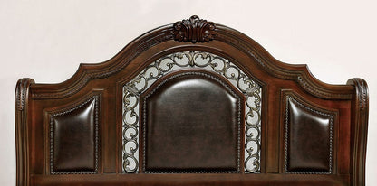 Furniture of America - Flandreau Queen Bed in Brown Cherry/Espresso - CM7588Q-BED View 2