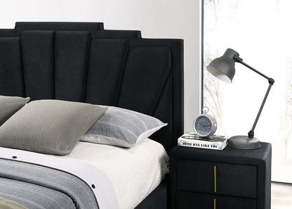 Furniture of America - Florizel Queen Bed in Black/Gold - CM7411BK-Q-BED View 2