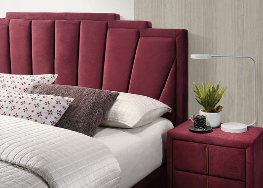 Furniture of America - Florizel Queen Bed in Red/Gold - CM7411RD-Q-BED View 2