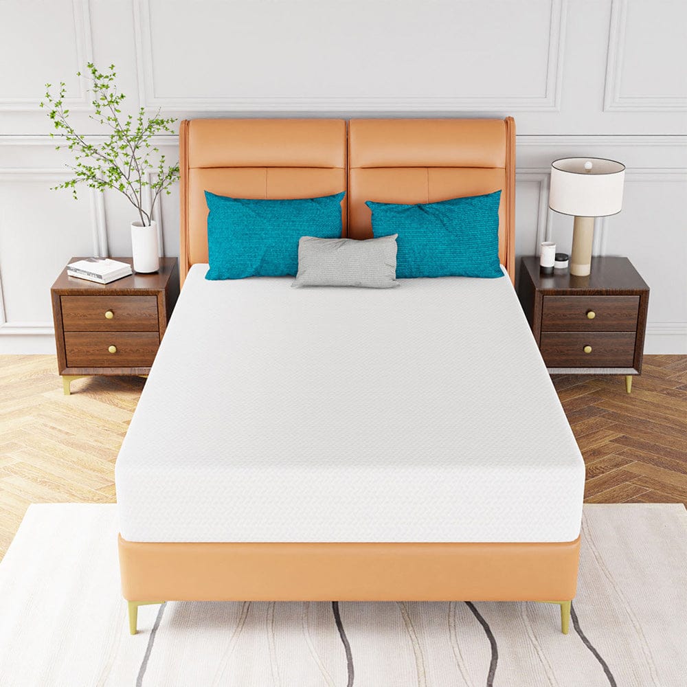 Furniture of America - Forsythia 10" Full Green Tea Gel Memory Foam (Roll-In-A-Box) in White - DM710-F View 3
