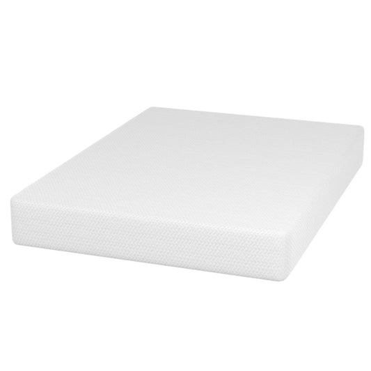 Furniture of America - Forsythia 10" Queen Green Tea Gel Memory Foam (Roll-In-A-Box) in White - DM710-Q View 1
