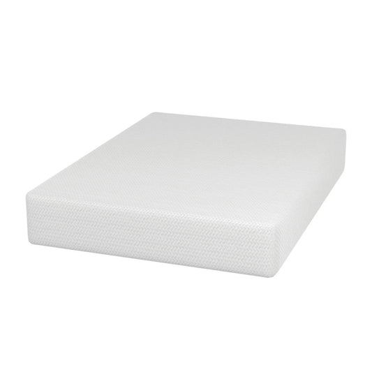 Furniture of America - Forsythia 12" Twin Green Tea Gel Memory Foam (Roll-In-A-Box) in White - DM712-T View 1