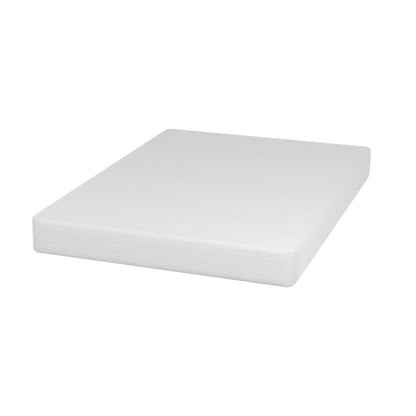 Furniture of America - Forsythia 8" Queen Green Tea Gel Memory Foam (Roll-In-A-Box) in White - DM708-Q View 1