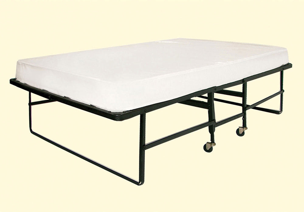 Furniture of America - Framos Rollaway Bed w/ 48" Mattress in Black/White - MT-ROLL-48 View 3