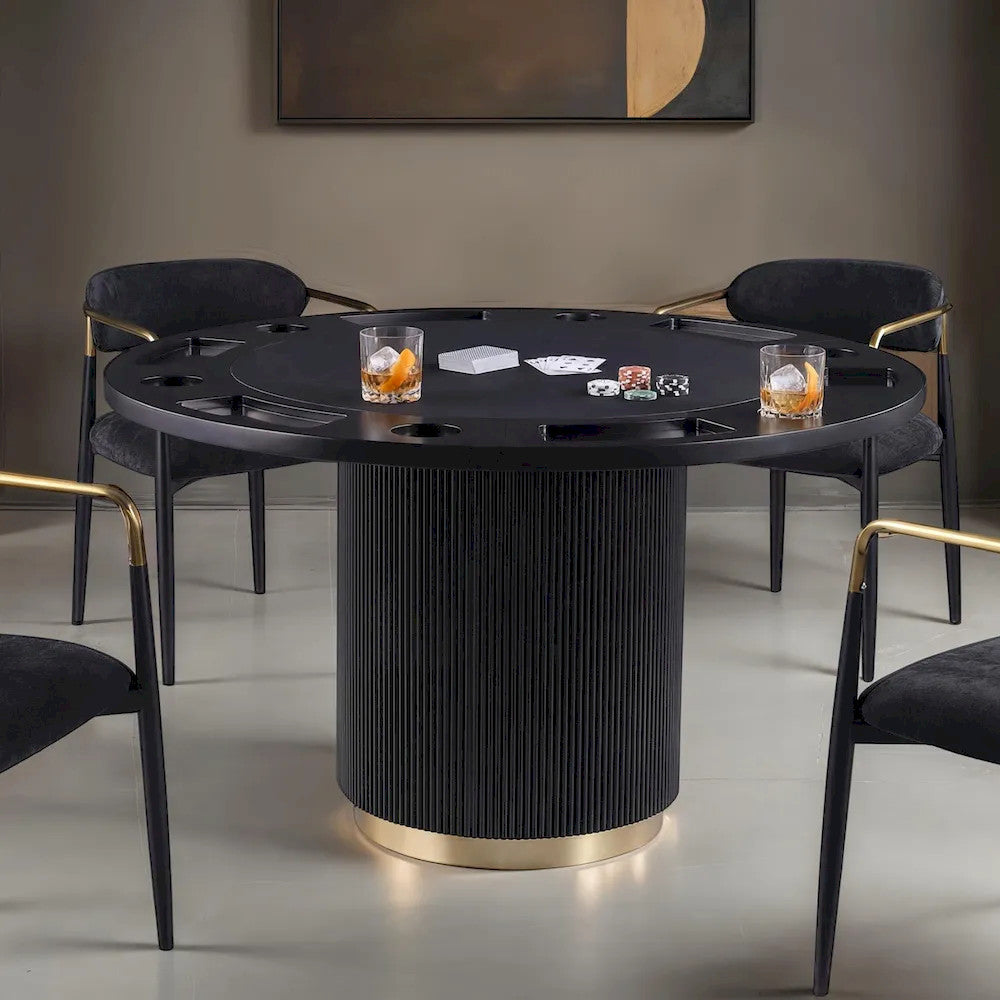 Furniture of America - Frascone - Game Table - Black - FM-GM700BK-T-TABLE view 2