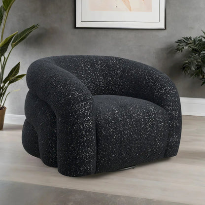 Furniture of America - Freja - Swivel Chair, Black - FM-AC6003BK-SW view 1