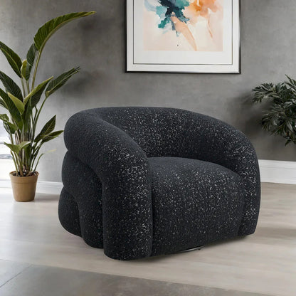 Furniture of America - Freja - Swivel Chair, Black - FM-AC6003BK-SW view 2