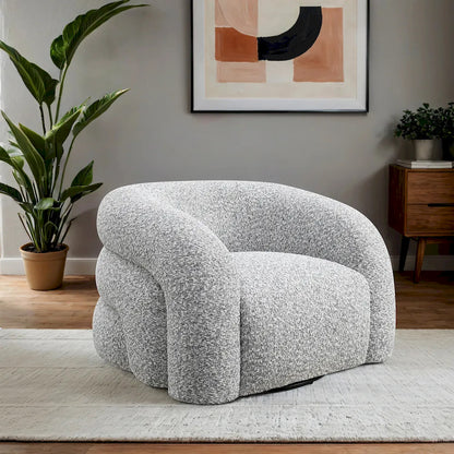 Furniture of America - Freja - Swivel Chair, Cloud Gray - FM-AC6003GY-SW view 2