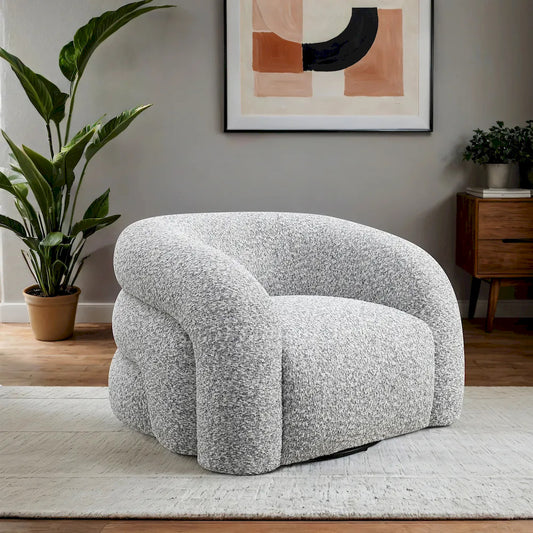 Furniture of America - Freja - Swivel Chair, Cloud Gray - FM-AC6003GY-SW view 2