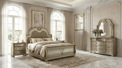 Furniture of America - Fromberg - 5 Pc. Queen Bedroom Set w/ 2NS - FM7670GD-Q-5PC-2NS view 1