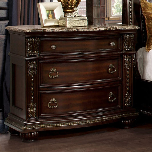 Furniture of America - Fromberg Nightstand in Brown Cherry - FM7670N View 1