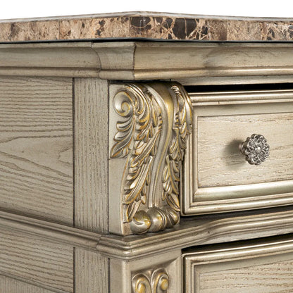 Furniture of America - Fromberg - Nightstand w/ Marble Top - FM7670GD-N view 6