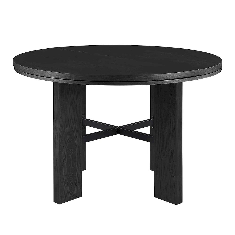 Furniture of America - Gaetani - 5 Pc. Dining Table Set - Black - FM-GM701BK-T-5PC03BK view 2