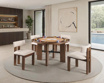 Furniture of America - Gaetani - 5 Pc. Dining Table Set - Brown - FM-GM701BR-T-5PC view 1