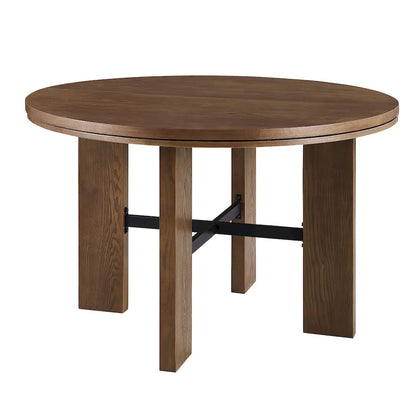 Furniture of America - Gaetani - 5 Pc. Dining Table Set - Brown - FM-GM701BR-T-5PC view 2