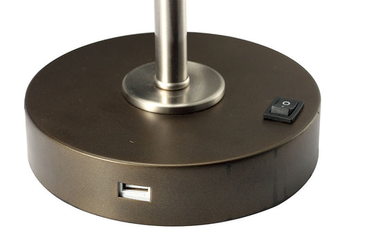 Furniture of America - Gail Table Lamp in Stain Nickel - L73838SN View 2