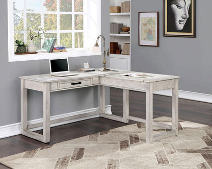 Furniture of America - Galarga Lift-top Corner Desk in Antique White - CM-DK418WH View 1