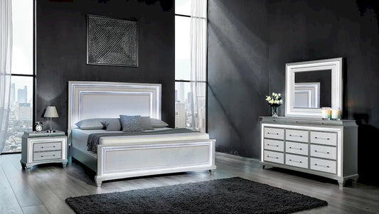 Furniture of America - Galea - 3 Pc. Queen Bedroom Set - FM74006SV-Q-4PC view 1