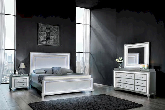 Furniture of America - Galea - 4 Pc. Queen Bedroom Set W/ 2NS - FM74006SV-Q-5PC-2NS view 1
