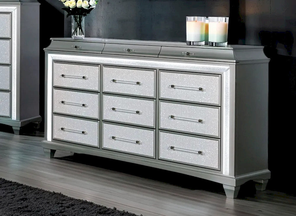 Furniture of America - Galea - Dresser w/ LED - FM74006SV-D view 1