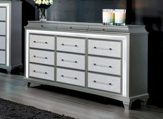 Furniture of America - Galea - Dresser w/ LED - FM74006SV-D view 1