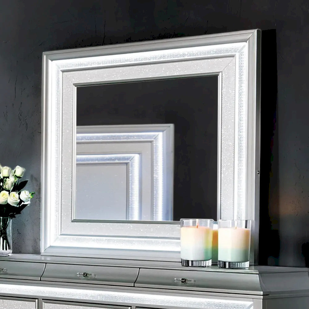 Furniture of America - Galea - Mirror w/ LED - FM74006SV-M view 1