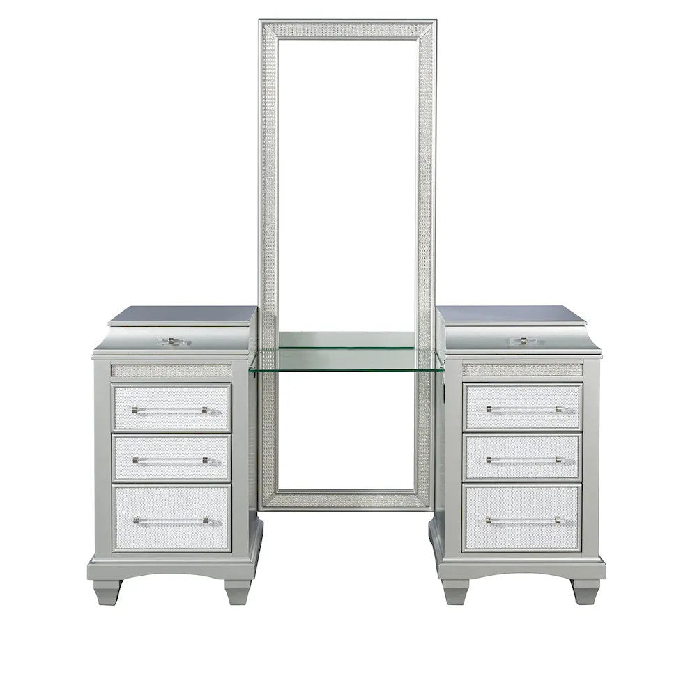 Furniture of America - Galea - Vanity w/ Stool - FM74006SV-V-SET view 3