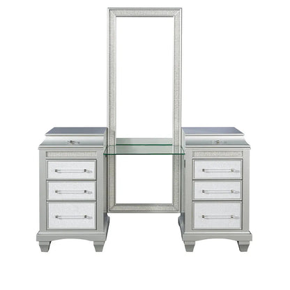 Furniture of America - Galea - Vanity w/ Stool - FM74006SV-V-SET view 3