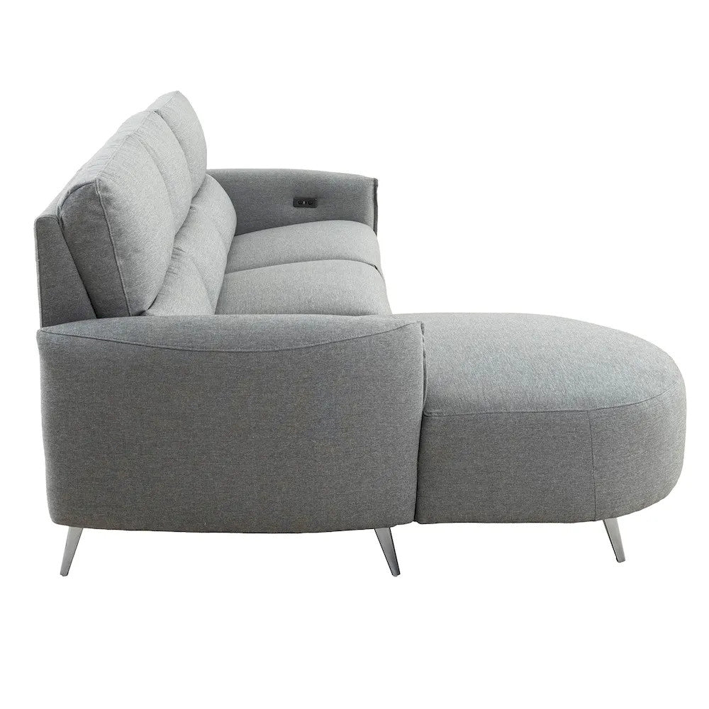 Furniture of America - Galten - Power Sectional - Gray - CM9942GY-SECT-PM-L view 6