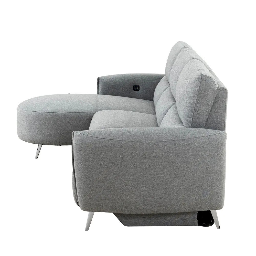 Furniture of America - Galten - Power Sectional - Gray - CM9942GY-SECT-PM-L view 7