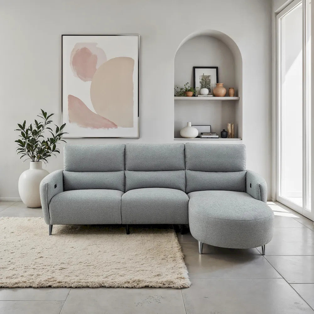 Furniture of America - Galten - Power Sectional - Gray - CM9942GY-SECT-PM-R view 1