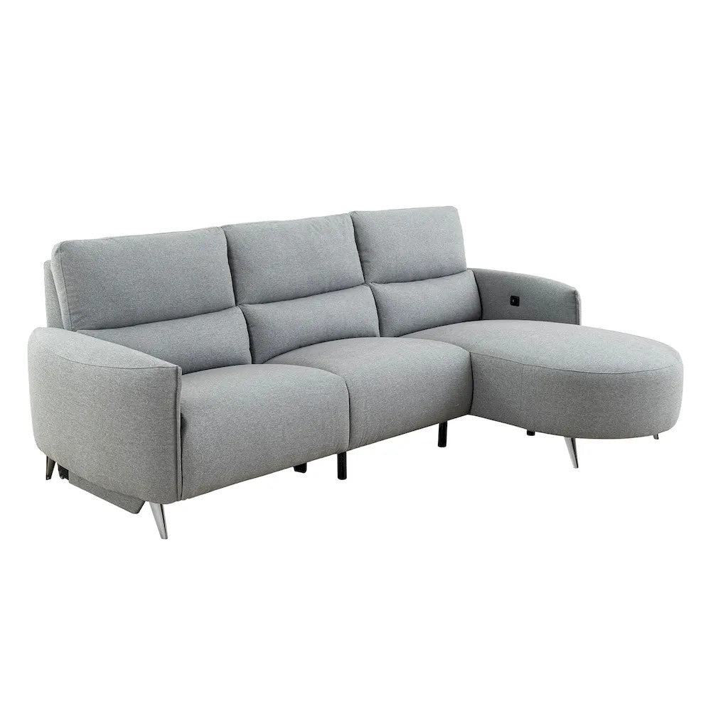 Furniture of America - Galten - Power Sectional - Gray - CM9942GY-SECT-PM-R view 4