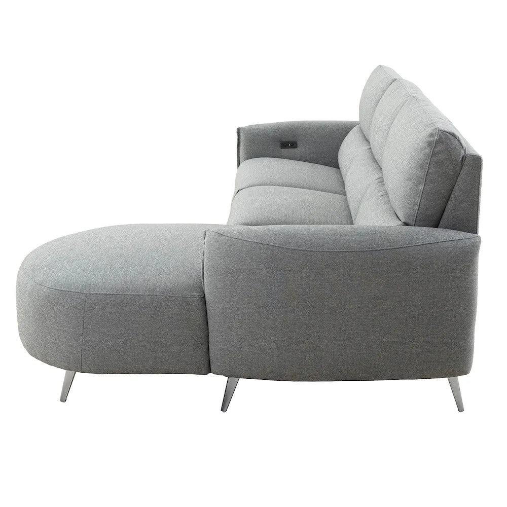 Furniture of America - Galten - Power Sectional - Gray - CM9942GY-SECT-PM-R view 6