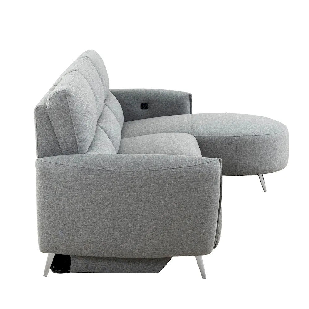 Furniture of America - Galten - Power Sectional - Gray - CM9942GY-SECT-PM-R view 7