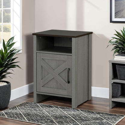 Furniture of America - Garibaldi Side Table in Brown/Gray - SL-AC4002 View 1