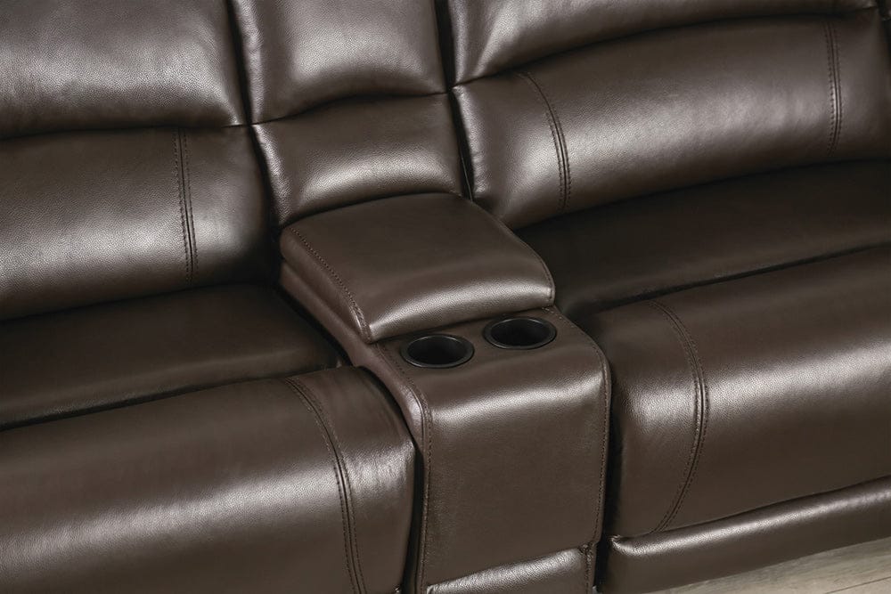 Furniture of America - Gasparus Power Sectional in Dark Brown - CM9929DB-SECT-PM View 2